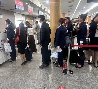 Enregistrement à l'aéroport